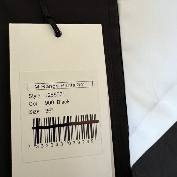 NEW Cross Men Range Pants 36x34 Black/White Regular Fit Stretch Wind Protection - Picture 8 of 13